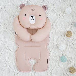 Bear Liner Seat Pad for Car, Milk Tea